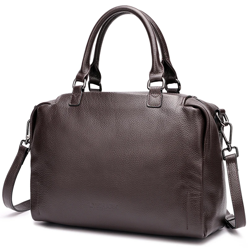 LY. SHARK летняя сумка из натуральной кожи, роскошные сумки, женские сумки, дизайнерские сумки через плечо для женщин,, женская большая ручная сумка - Цвет: chocolate