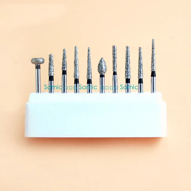 Dental Black Diamond Burs Drill Kit Gingiva Protection High Quality