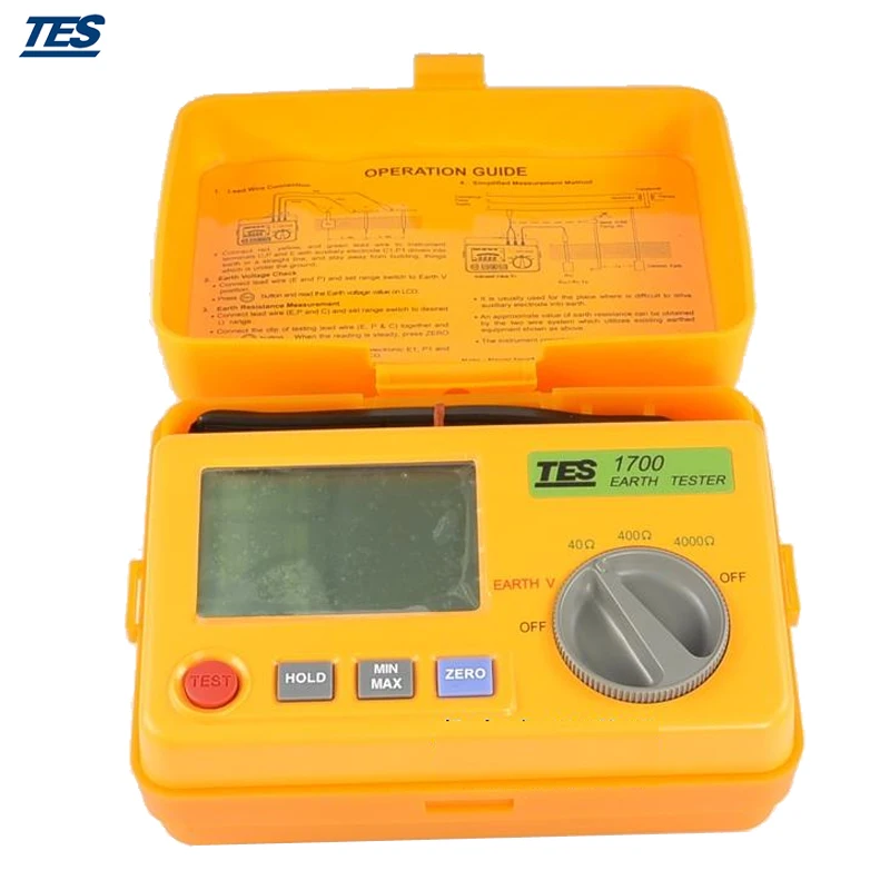 TES 1700 Digital Earth Resistance Tester without Tripping Earth Leakage