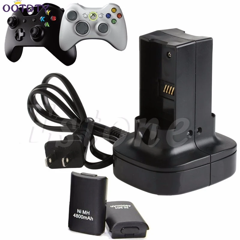 

Dual Battery Charger Charging Holder Station For Microsoft Xbox 360 Controller
