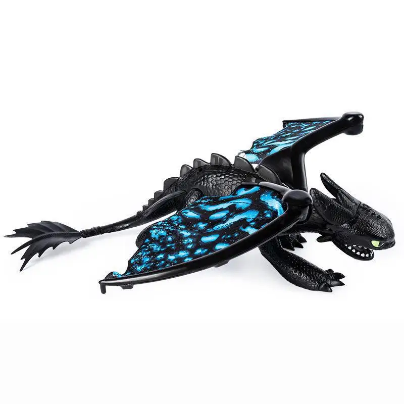 

How To Train Your Dragon 3 Luminous & Sound Battery Operated Teethless Night Fury Stormfly Deadly Nadder Model Toy Doll