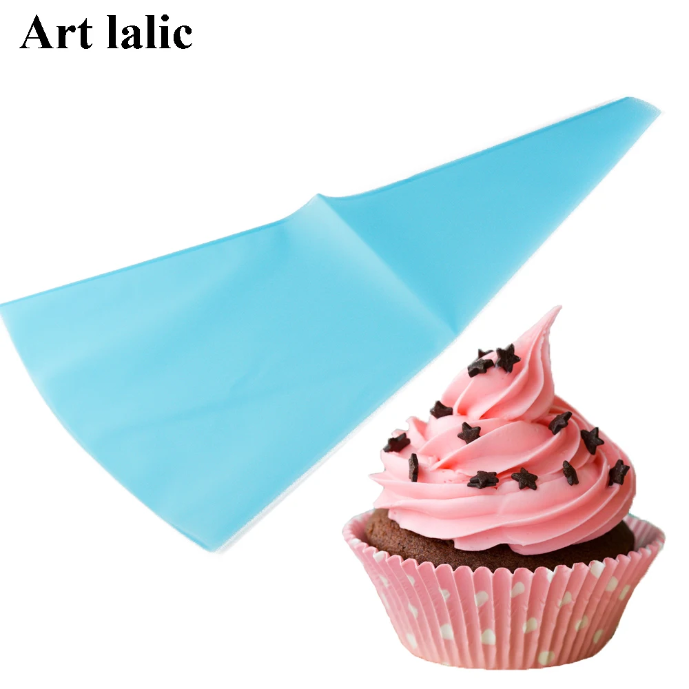 

Kitchen Portable Reusable Silicone Icing Piping Cream Pastry Bag Cake DIY Decorating Tool Hot