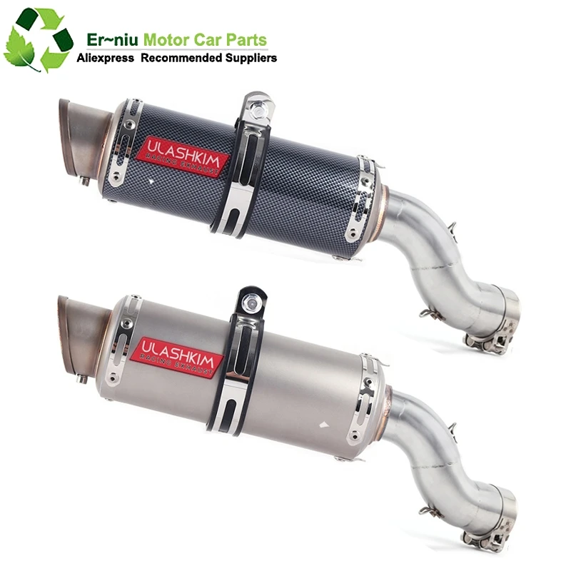 

Motorcycle Full System Exhaust Escape Slip-On For kawasaki Ninja 900 Z900 Modified Middle Link Pipe