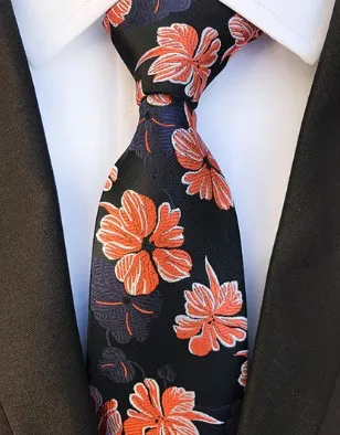 Новые Классические шелковые мужские галстуки с цветами Anchovies, галстуки на шею 8 см, темно-синие галстуки для мужчин, официальная одежда, деловой костюм, Свадебная вечеринка, Gravatas - Цвет: XU-E06