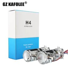 GZ KAFOLEE Car H Xenon H4 6000K 4300k 8000K Mini Projector Lens LHD RHD For HID Headlamp H4 Type Easy To Install 55W 10000LM