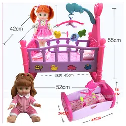 Детские Девочки большие игрушки принцесса девочка кукла гамак кровать Моделирование куклы кровать ролевые игры мебель игрушки