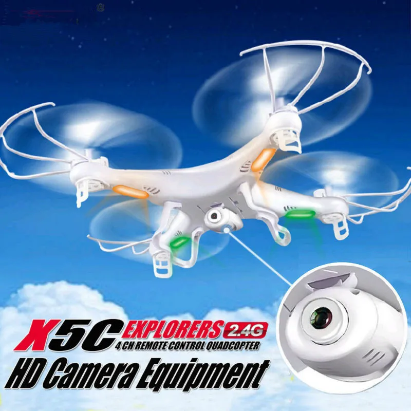 

Free Shipping super hot RC Drone With Camera X5C-1 X5C Upgrade Version 2.4G 4CH 6-Axis RC Helicopter Quadcopter vs X101