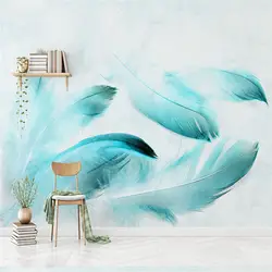 Современный абстрактный фрески 3D пользовательские фото обои для Гостиная Спальня Фон красивый перо обои Home Decor