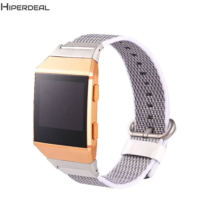 

HIPERDEAL Sport Woven Nylon Strap Band For Fitbit Ionic 240mm Comfortable Needle Buckle Bracelet OC23A