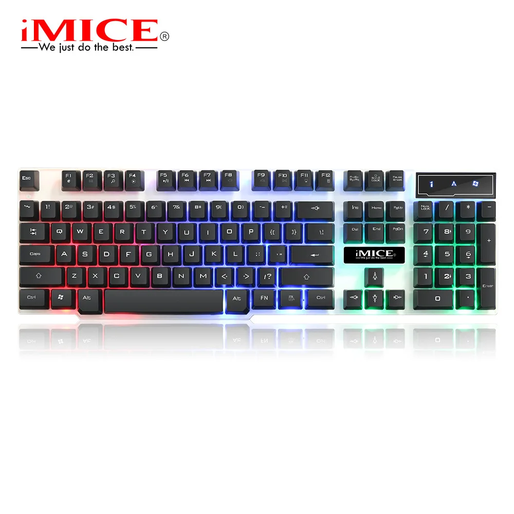 

iMice Gaming Mechanical Keyboard With Backlight Game Backlit Gamer RGB For Computer PC USB Luminous Keycaps Key Cap Board Player