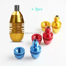 3 шт Татуировка ручка из алюминиевого сплава самоблокирующаяся ручка татуировка поставка