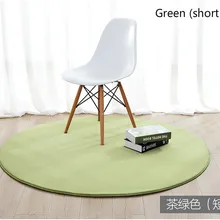 RULDGEE, 1 шт., пушистый круглый ковер для гостиной, ковер из искусственного меха, для детской комнаты, Длинные Плюшевые коврики для спальни, ковер из мохнатой области