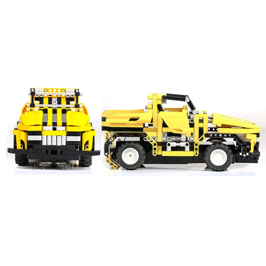 423pcs 2in1 Transform A to B Car DIY Assemble RC Car Building Blocks Technic Series RC Track Race Car Set Race Toys Gift for Kid