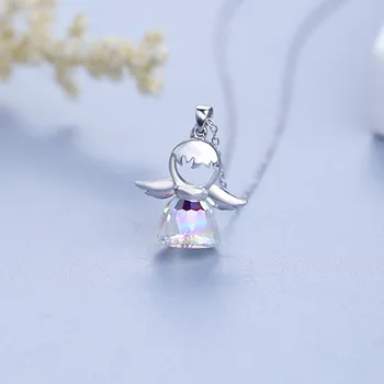 

S- Sure silver jewelry wholesale s925 silver necklace pendant fashion fashion angel set chain new products supply
