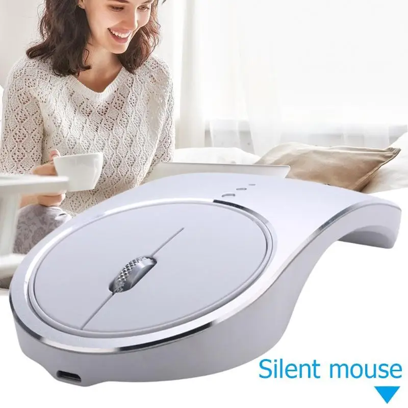 

2.4G Wireless Mouse 1600DPI Mute 4D Charging Mouse Office Ergonomic Design Mice For Office PC Gaming Mice