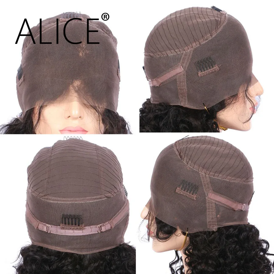 Алиса волосы 360 парик шнурка прямые человеческие волосы парики 180% Плотность remy волосы бесклеевая 360 кружево спереди парик с волосами младенца