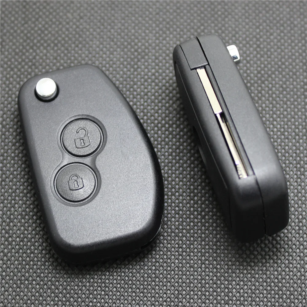 AURONOVA Новый чехол книжка для Renault Duster Dacia Modus Clio Espace Megan Logan Kangoo Sandero 2 кнопки