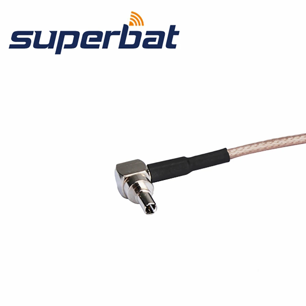 슈퍼배트 IPX/U.FL 암컷에서 CRC9 RA 수컷 안테나 피그테일 케이블 RG178 20cm 화웨이 K4505/ E660A/ EC321/E367/E169용