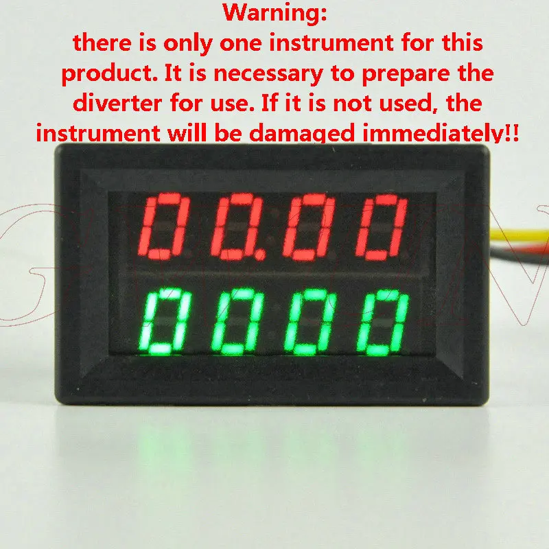 GWUNW BY42A 200V 20A-500A DC Цифровой 4 бит Напряжение измеритель величины тока Амперметр Двойной Дисплей светодиодный [* должен иметь шунта использовать*] - Цвет: red and green