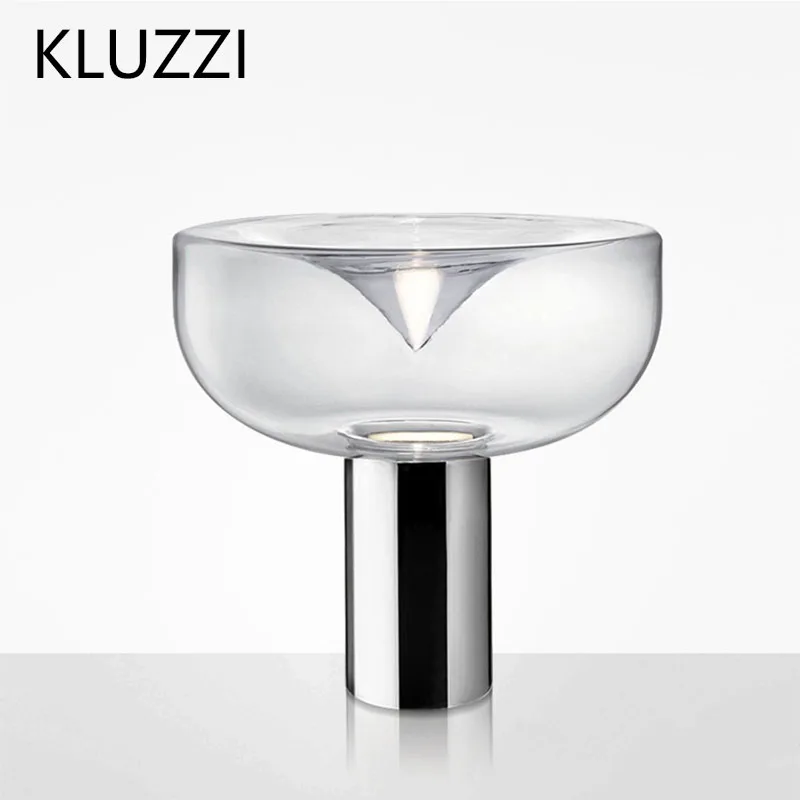 

Modern Glass Funnel Table Lamps Nordic Gold LED Stand Desk Light for Bedroom Bedside Lamp Home Art Decor Luminaire Fixtures
