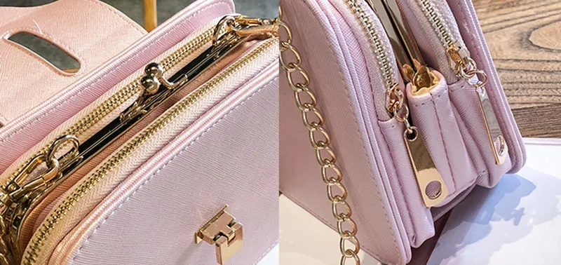 Women Handbags Casual Rabbit Ear Crossbody Shoulder Bags Fashion Chain Designer PU Leather Metal Lock Mini Square Bag SS0417 (20)