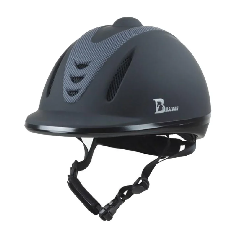 Professional Children Equestrian Horse Riding Helmet Black ABS Unisex Half Cover Safety Cap