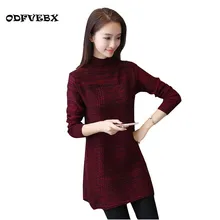 

Autumn winter new sweater women loose medium sweater women winter fashion high-end primer Long sleeves sweater women tideODFVEBX