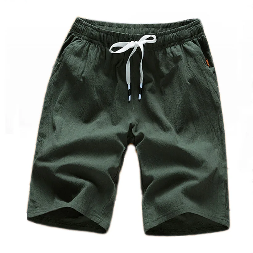 Reviews New Men's Shorts 5 Minutes Loose Casual Cotton and Hemp Trousers Plus size