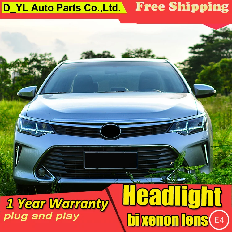 Car Styling Headlights For Toyota Camry 2015 LED Headlight For Camry Head Lamp LED Daytime 
