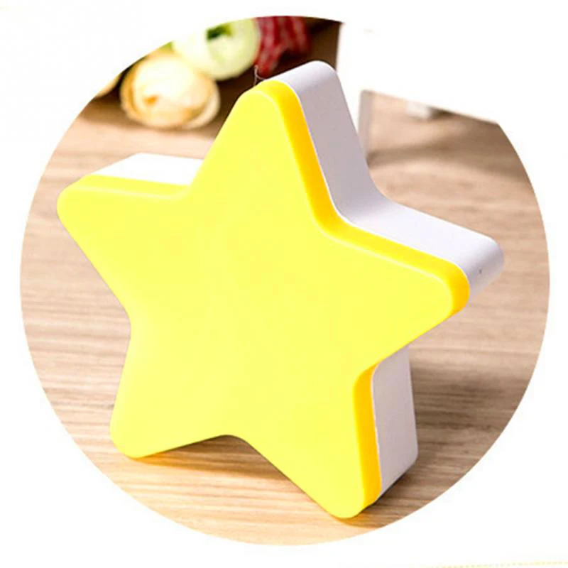 EU  US Plug LED Star Night Lights Wall Socket Bedside Lamp AC 220V 110V Lovely Light Control Children Room Feeding Night Lamps (13)