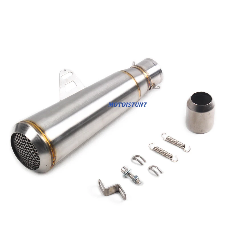 420mm Universal Motorcycle Exhaust Escpe Modified Muffler With Laser Moto Tail Pipe For Kawasaki ER6N Ninja650 CBR500 S1000RR R1 - Image 3