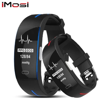 

Imosi I66 Smart Band Support ECG+PPG Blood Pressure Heart rate Monitoring IP67 waterpoof Pedometer Sports Fitness Bracelet