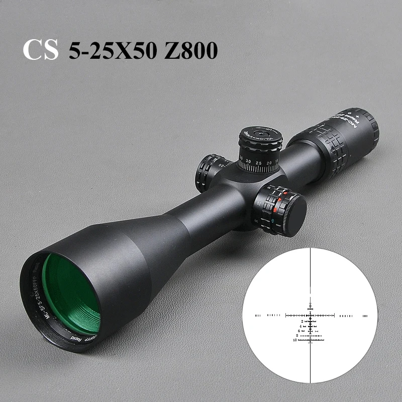 Тактический 5-25X50 FFP оптика Riflescope боковой Параллакс тактические охотничьи прицелы винтовка для прицела снайперская винтовка для страйкбола