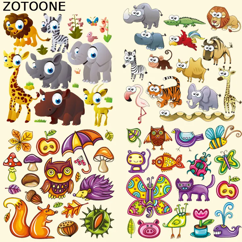 

ZOTOONE Patches Iron-on Transfers A-level Washable Heat Press Appliqued Patches for Clothes T-shirt Dresses Bag DIY Decoration E