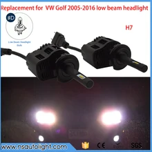 P6 Все В Одном 25 Вт H7 Светодиодные Фары Комплект LED Conversion Kit Замена Лампы Для VW GOLF Ближнего света Фар 2005-2016