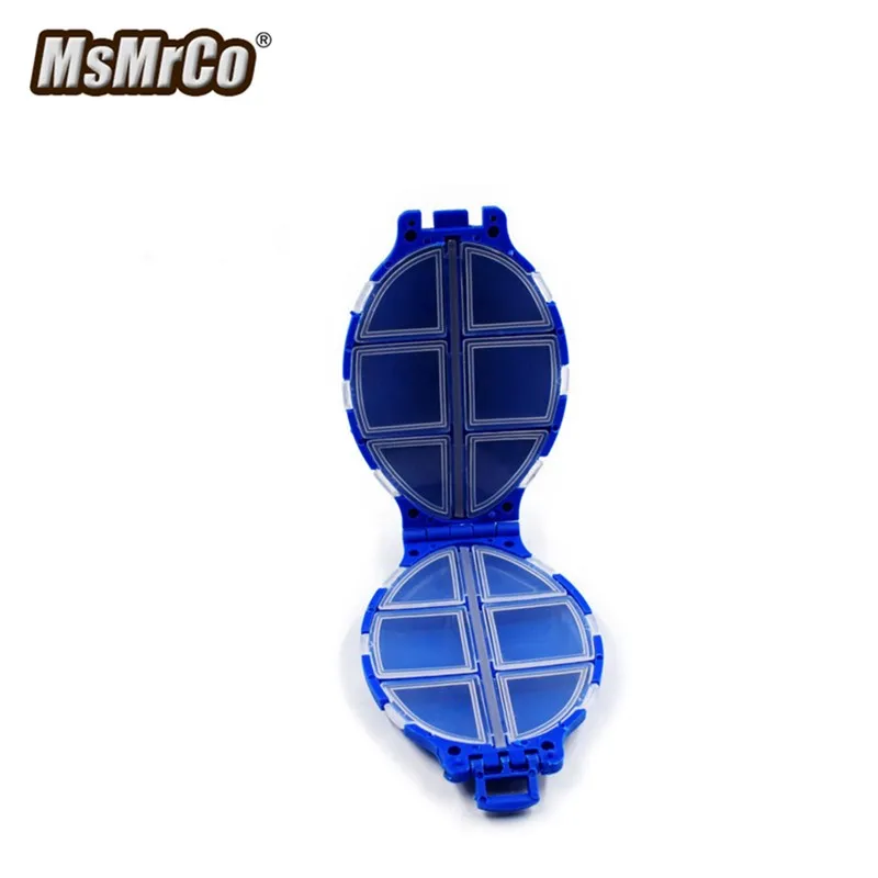 MSMRCO High Quaility 12 Grid Blue Plastic Fishing Tackle Box Turtle Fly Ocean Beach Fake Lure Goods | Спорт и развлечения