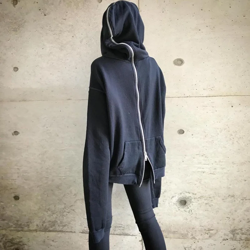 back zipper hoodie