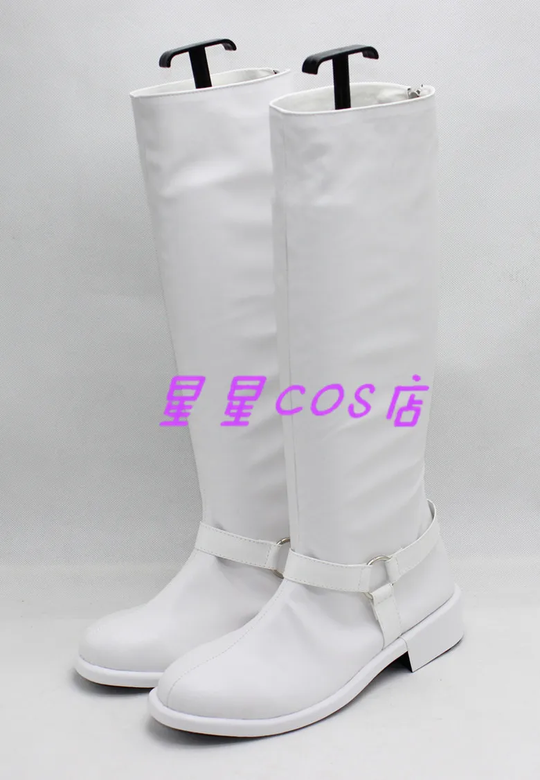 

Persona 5 Kitagawa Yuusuke White Halloween Cosplay Shoes Boots X002