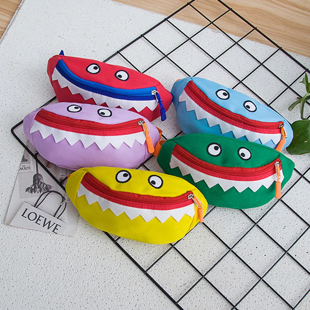 MUCHACHO DE LOS NIÑOS Niña de moda bebé cintura bolsa tiburón de dibujos animados bolsa de pecho chico chica Kawaii Correa Fanny bolsa de pierna