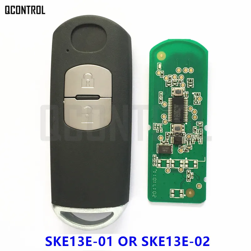 QCONTROL Автомобильный Дистанционный смарт-ключ костюм для MAZDA CX-3 CX-5 Axela Atenza Модель No. SKE13E-01 или SKE13E-02 433 МГц