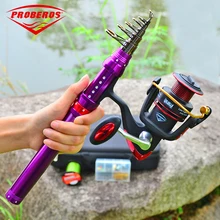 1 комплект спиннинговая катушка+ новая рыболовная удочка, рыболовные снасти, полный комплект+ набор рыболовной лески с сумкой или без сумки