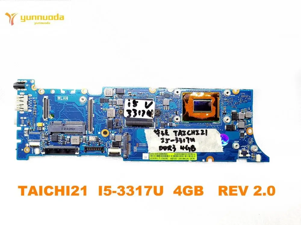 Оригинальный дизайн для ASUS TAICHI21 Материнская плата ноутбука I5-3317U 4 Гб REV 2 0