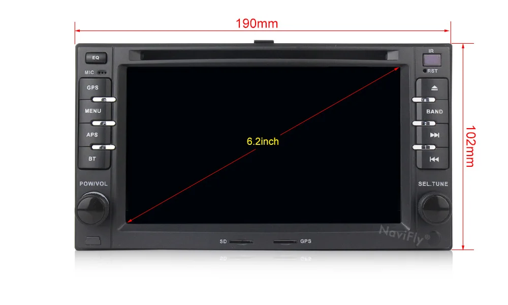 Top Navifly android 8.1 system car radio player for kia Cerato Spectra Sorento Picanto Carnival LOTZE universal wifi BT RDS FM 3