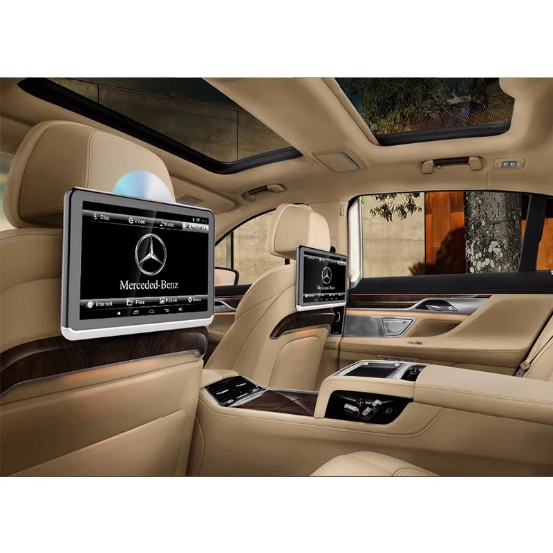 Best 10.1 Inch Car Headrest Monitor Video Playback Android 9.0 HD 1080P