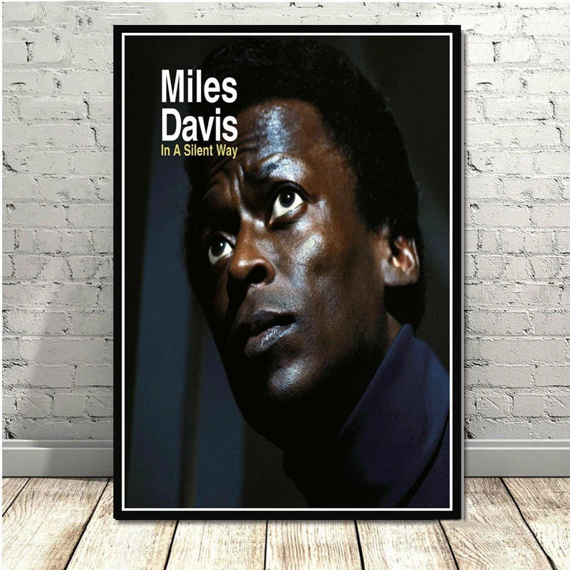 Miles Davis плакат вид синий Джаз Музыкальный альбом художественный постер Картина Настенная картина домашний декор плакаты и принты - Цвет: 0004