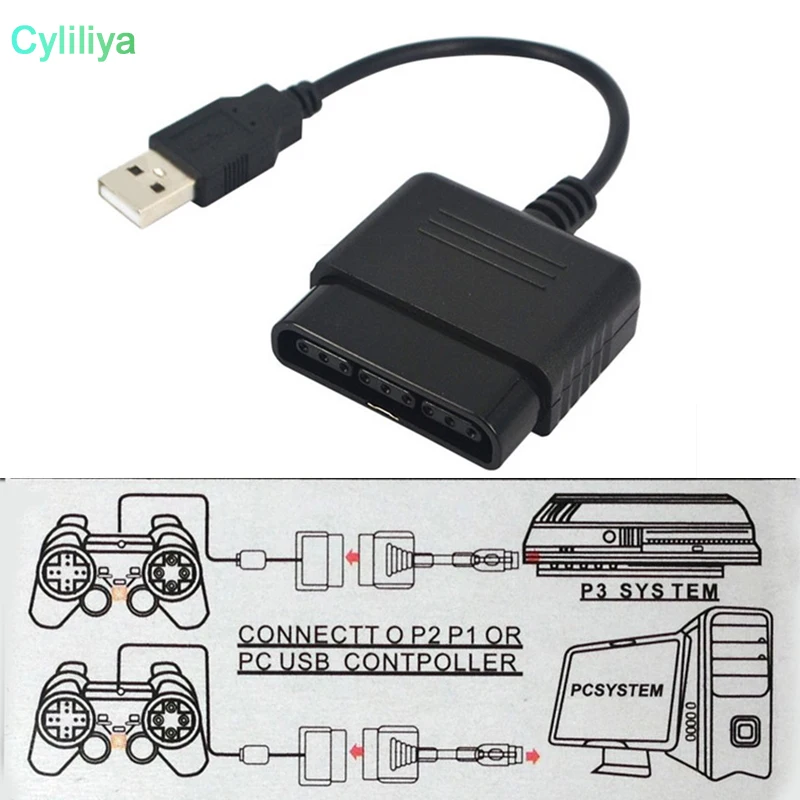 Высокое качество для sony PS1 PS2 Play Station 2 Joypad геймпад для PS3 PC USB игры контроллер адаптер конвертер без драйвера