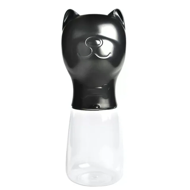 Собака портативные бутылки для воды Cat бутылка-поилка для собак для маленьких и крупных собак для Мопсов, французских бульдогов купели аксессуары для кормления - Цвет: 480ml Black