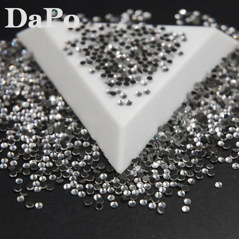 

Good Quality Clear Crystal DMC Flatback Hot Fix Rhinestones Glass Strass Hotfix Rhinestones 2mm 1440pcs
