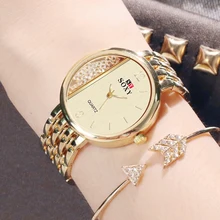 Feminino Relogio браслет женские наручные часы женские часы Уникальный дизайн кварцевые новые роскошные часы со стразами bayan kol saati