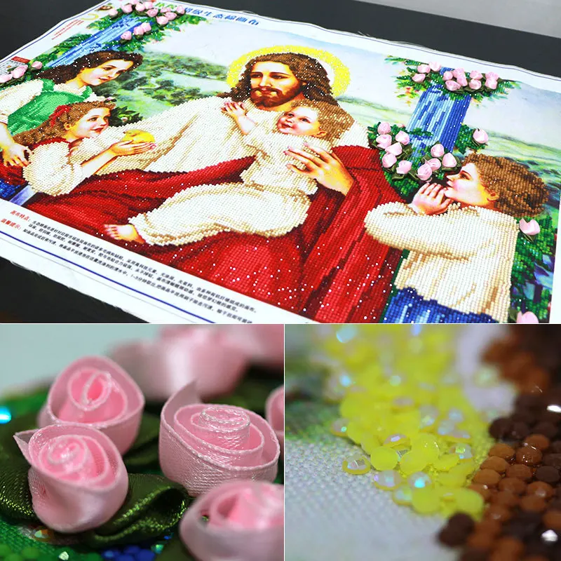 

DIY 5D Sale Diamond Embroidery, Diamond Mosaic, Special Shaped, Character, Jesus, Diamond Painting, Cross Stitch,3D, Decoration